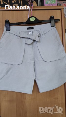 Нови къси панталонки от лен XS 34 размер, снимка 10 - Къси панталони и бермуди - 37369996