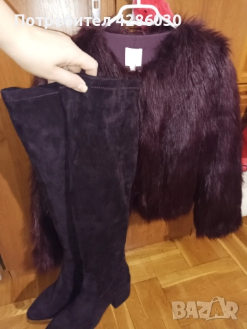 Комплект кожухче с чизми 40 номер