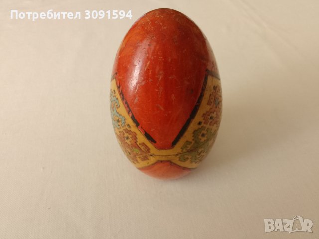 19 век дървено руско яйце ръчно рисувано, снимка 12 - Колекции - 42447513
