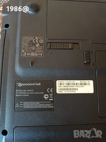 Лаптоп Packard bell, снимка 3 - Лаптопи за работа - 56514706
