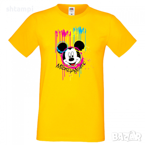 Мъжка тениска Mickey Mouse Painting Подарък,Изненада,Рожден ден, снимка 10 - Тениски - 36577453