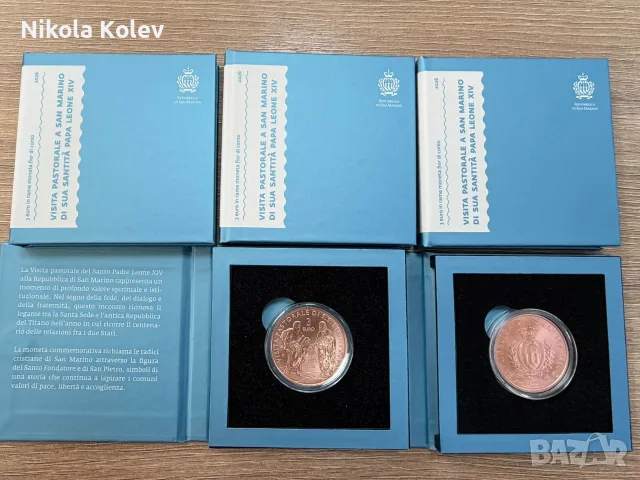 3 евро от Сан Марино 2026г. , снимка 3 - Нумизматика и бонистика - 56207672
