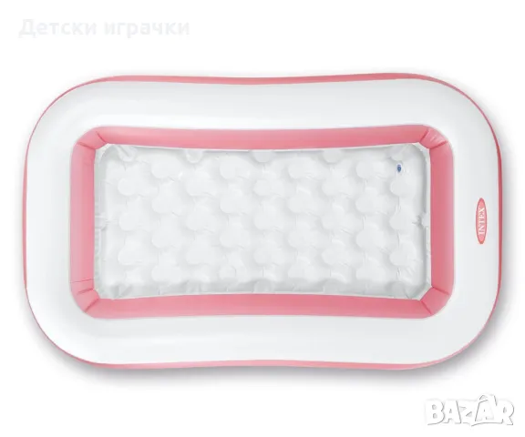 Детски надуваем правоъгълен басейн INTEX, 166 х 100 х 25 см, с меко дъно , снимка 4 - Надуваеми играчки - 50394738
