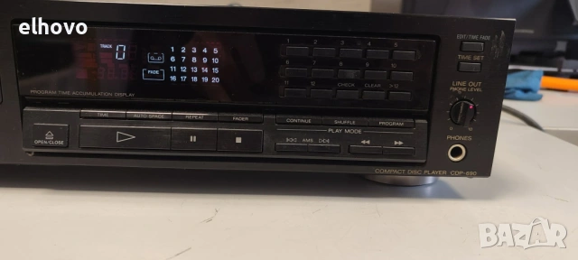 CD player Sony CDP-690, снимка 4 - Аудиосистеми - 53281261