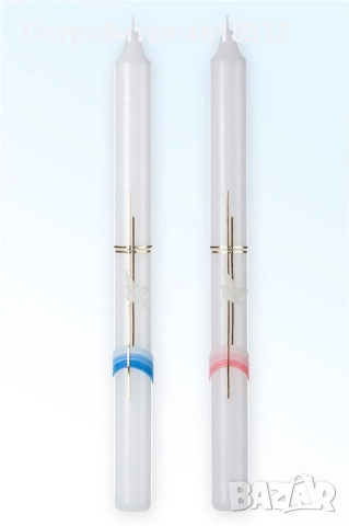 О'Candles Ритуална Бутикова Свещ За Кръщене, Сватба, Причастие, снимка 3 - Декорация за дома - 51999326