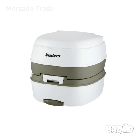 Мобилна химическа къмпинг тоалетна Mercado Trade, Пластмаса, 15л., Бял