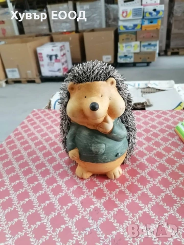 Декоративни керамични фигури хипопотам и таралеж - ЛИКВИДАЦИЯ