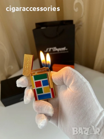 S.T. Dupont Ligne 2 Casablanca – запалка с 2 пламъка, пълен комплект, снимка 2 - Запалки - 53987991