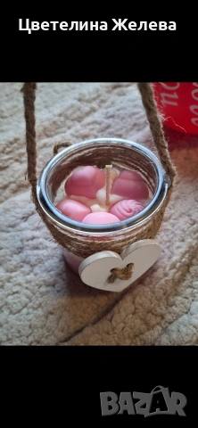 Свещ от соев восък , снимка 5 - Статуетки - 53293921