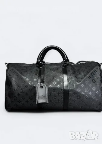 Черен кожен сак на Louis Vuitton 