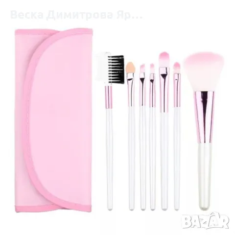 Сладък мини комплект от 7 четки за грим в чантичка HZS79, снимка 9 - Козметика за лице - 47729520