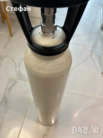 Кислородна бутилка 7,5л. с редуцир вентил и овлажнител (нова и пълна), снимка 9 - Други - 53257863