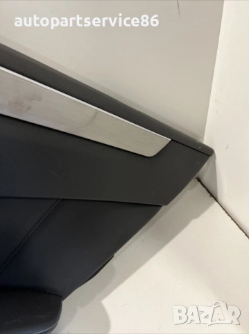 Вътрешна облицовка на задна дясна врата черна кожа за Mercedes W212 (2012) A2127301822, снимка 3 - Части - 54090414