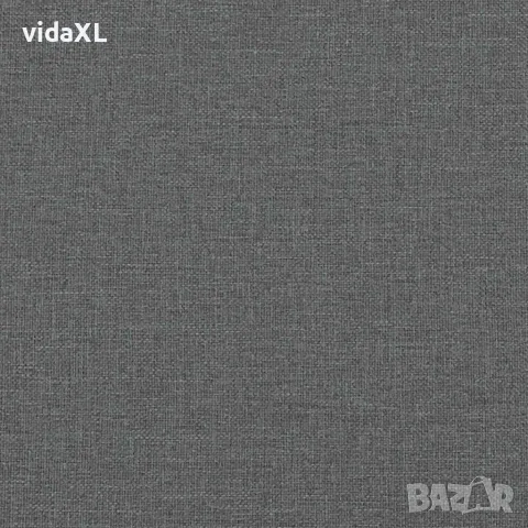 vidaXL Пейка с възглавници, тъмносиво, 113x64,5x75,5 см, плат, снимка 8 - Дивани и мека мебел - 56147429