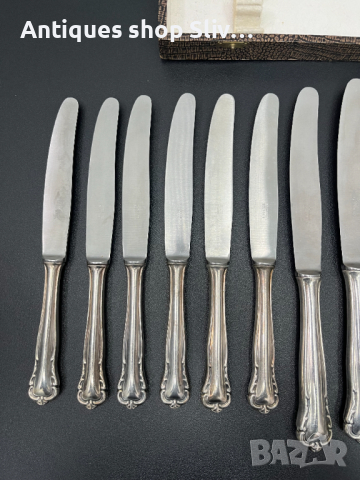 Комлект посребрени ножове - Solingen. №5216, снимка 5 - Антикварни и старинни предмети - 44790809