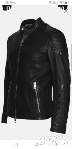 Hugo Boss HUGO Jendricks Leather Jacket Mens Size М ОРИГИНАЛ! Ест. кожа!, снимка 2 - Якета - 42214072