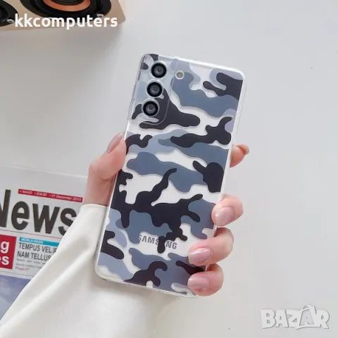 Калъф силикон ART Камуфлаж за Samsung Galaxy S24 Plus / Прозрачен / Баркод : 3130233