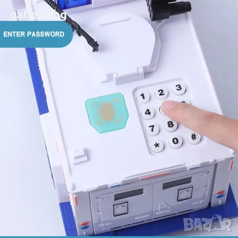 Касичка камион със светлини, звуци и парола, снимка 2 - Коли, камиони, мотори, писти - 47989139