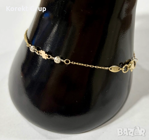 Златна гривна 1.9 грама 14 карата 585, снимка 3 - Гривни - 52888297