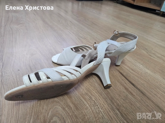 бели сандали, снимка 3 - Сандали - 51482659