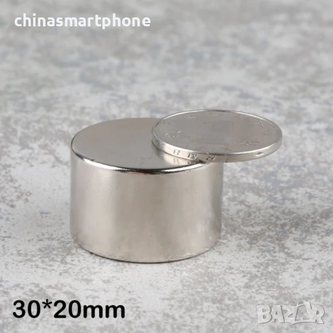 Неодимов магнит 30x20mm N54 супер мощен 4100 – 4700 Gs 27гр  | moqtmagazin.com, снимка 7 - Други инструменти - 53284875