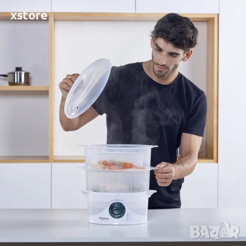 Уред за готвене на пара Taurus Salutecook 800W, 6 л, таймер 60 мин, снимка 6 - Други - 52697539