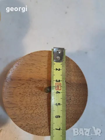 дървен свещник с декоративна свещ 20/4, снимка 4 - Декорация за дома - 49149348