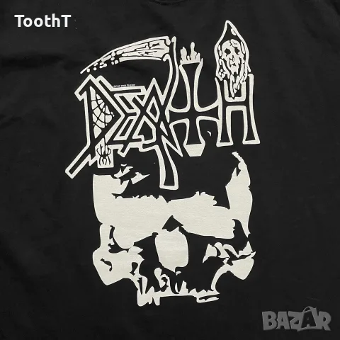 Vintage Метал Тениска: Death Skull Logo 2009, снимка 2 - Тениски - 55783081
