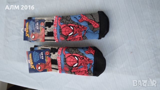 Детски термо чорапи с гумички,против пързаляне Спайдърмен, Мики и Мини, Пес Патрул и Пепа Пиг, снимка 3 - Чорапи - 37900974