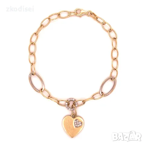 Златна дамска гривна 3,99гр. 19,0см. 14кр. проба:585 модел:39168-1