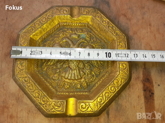 Пепелник бронз двуглав орел, снимка 6 - Антикварни и старинни предмети - 54257486