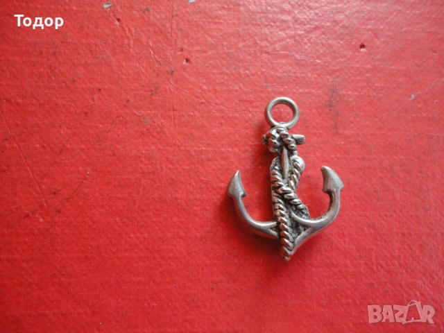 Медальон колие котва , снимка 2 - Колиета, медальони, синджири - 53045434