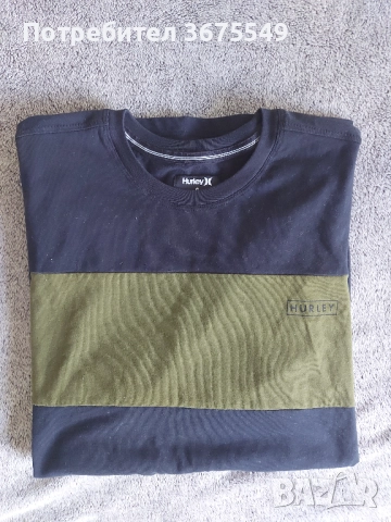 Мъжка тениска Hurley x Nike DRI-FIT Blocked S/S - размер S, снимка 6 - Тениски - 52293945