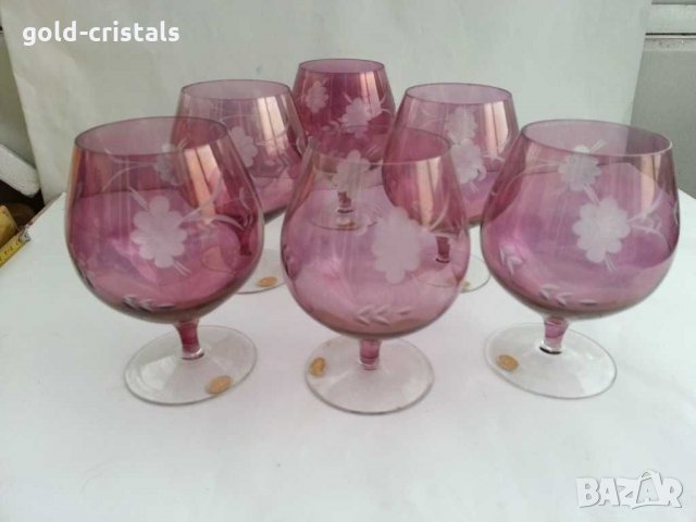 Ретро стъклени чаши, снимка 8 - Антикварни и старинни предмети - 31029100