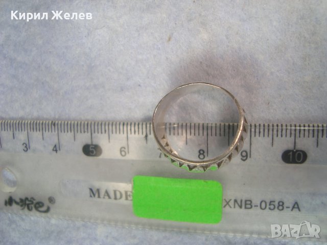СТИЛЕН СРЕБЪРЕН АРТ ПРЪСТЕН СРЕБРО 925 АЖУРНА РЪЧНА МАЙСТОРСКА ИЗРАБОТКА 32639, снимка 7 - Пръстени - 38374149