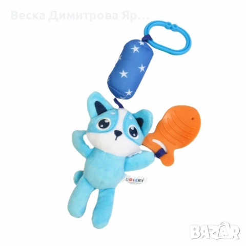 Играчка-висулка "Коте с гризалка" – многофункционално забавление за най-малките