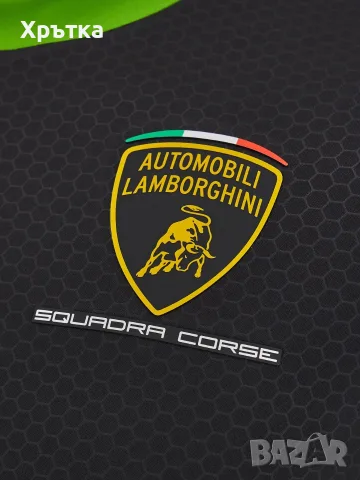 Macron x Lamborghini Squadra Corse - Оригинална мъжка тениска р-р S, снимка 5 - Тениски - 55789774