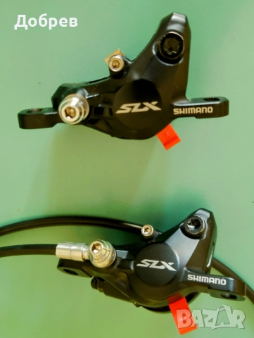 НОВИ, цена за сет: лостче Shimano BL M4100, калипери SLX 7000 или монолитни Clarks, маркуч 150/200