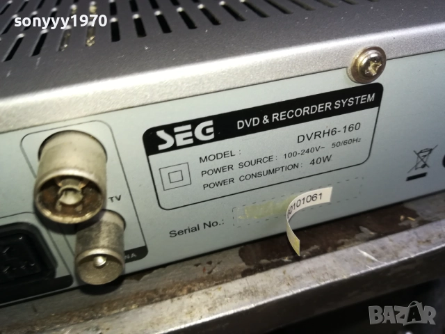 SEG DVRH6-160 DVD & HDD RECORDER-ВНОС SWISS 0911251747LCHERY2, снимка 17 - Плейъри, домашно кино, прожектори - 52353146