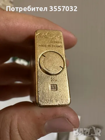РЕТРО ЗАПАЛКА S.T. DUPONT LIGNE 1 LARGE (ПОЗЛАТЕНА) – НАПЪЛНО РЕВИЗИРАНА!, снимка 4 - Запалки - 55806303