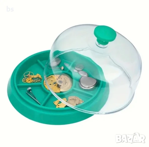 Прахозащитен капак за ремонт на часовници с 6 отделения и тава