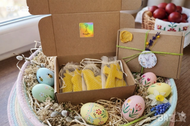 Великденски свещи от пчелен восък , снимка 2 - Други - 53978119