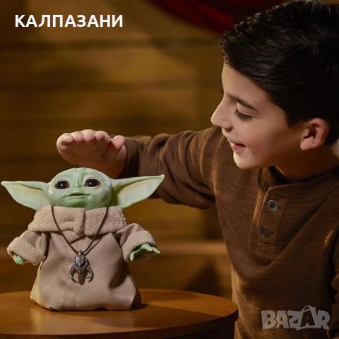 Бебе Йода със 25+ звуци и движения The Mandalorian Hasbro F1119, снимка 3 - Фигурки - 38094336