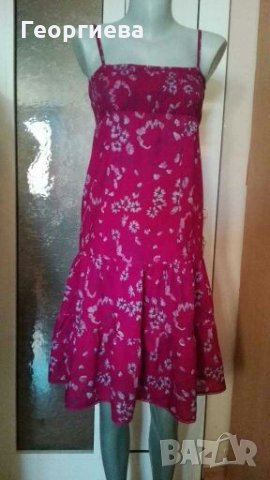 Лилава памучна рокля, с подплата„s.Oliver"👗🍀XS,S👗🍀арт.617