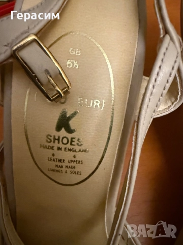 Чисто нови дамски италиански , английски кожени 38,39 ; 8 1/2 ;кожени чехли с лепка 38, снимка 12 - Дамски елегантни обувки - 49959499