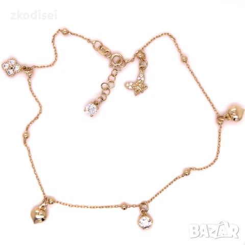 Златна дамска гривна за крак 3,70гр. 27,0см. 14кр. проба:585 модел:32098-3