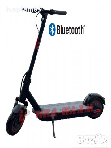 Електрическа тротинетка 10’’гуми E-SCOOTER-900W+Цифров километраж+Амортсьори+’Bluetooth “, снимка 1