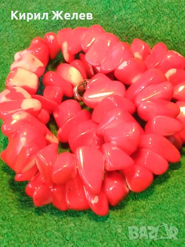 ЧЕРВЕНО КОЛИЕ от КАМЪНИ СТАРО и КРАСИВО 8150, снимка 10 - Колиета, медальони, синджири - 29555901