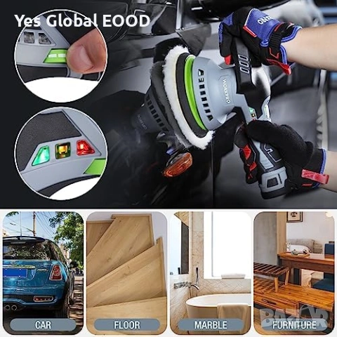 WORKPRO акумулаторна ексцентършлайф полирмашина 12V - 2бр. батерия, снимка 8 - Друга електроника - 53245661
