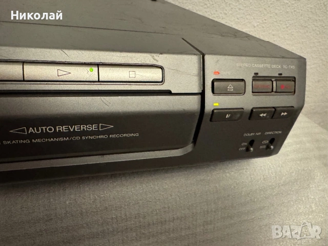 SONY TC-TX5 РЕВЕРСЕН КАС.ДЕК , снимка 7 - Аудиосистеми - 54197316